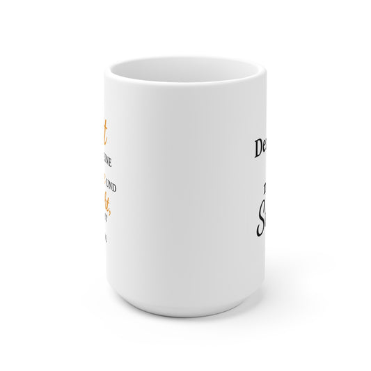 Inspirational Ceramic Mug – "Der Herr ist meine Stärke"