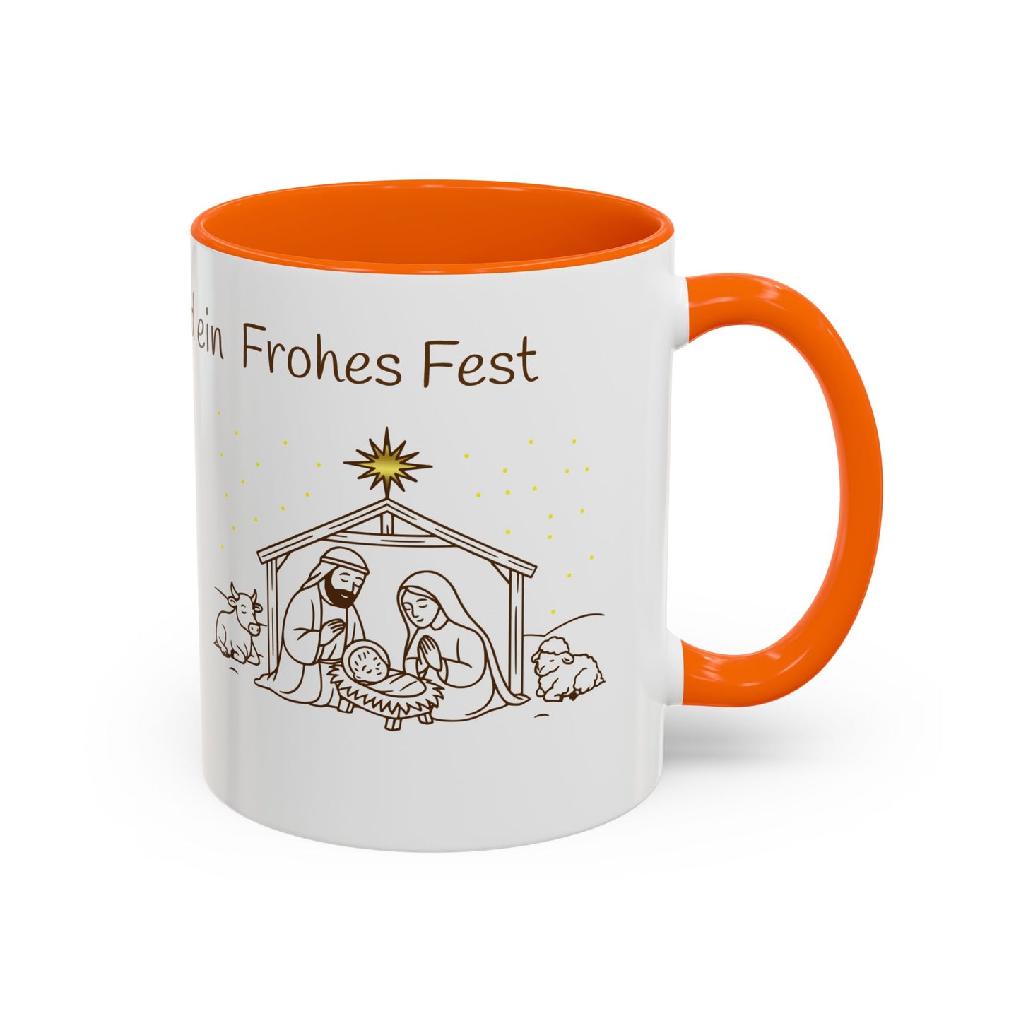 Frohe Weihnachten Accent Coffee Mug
