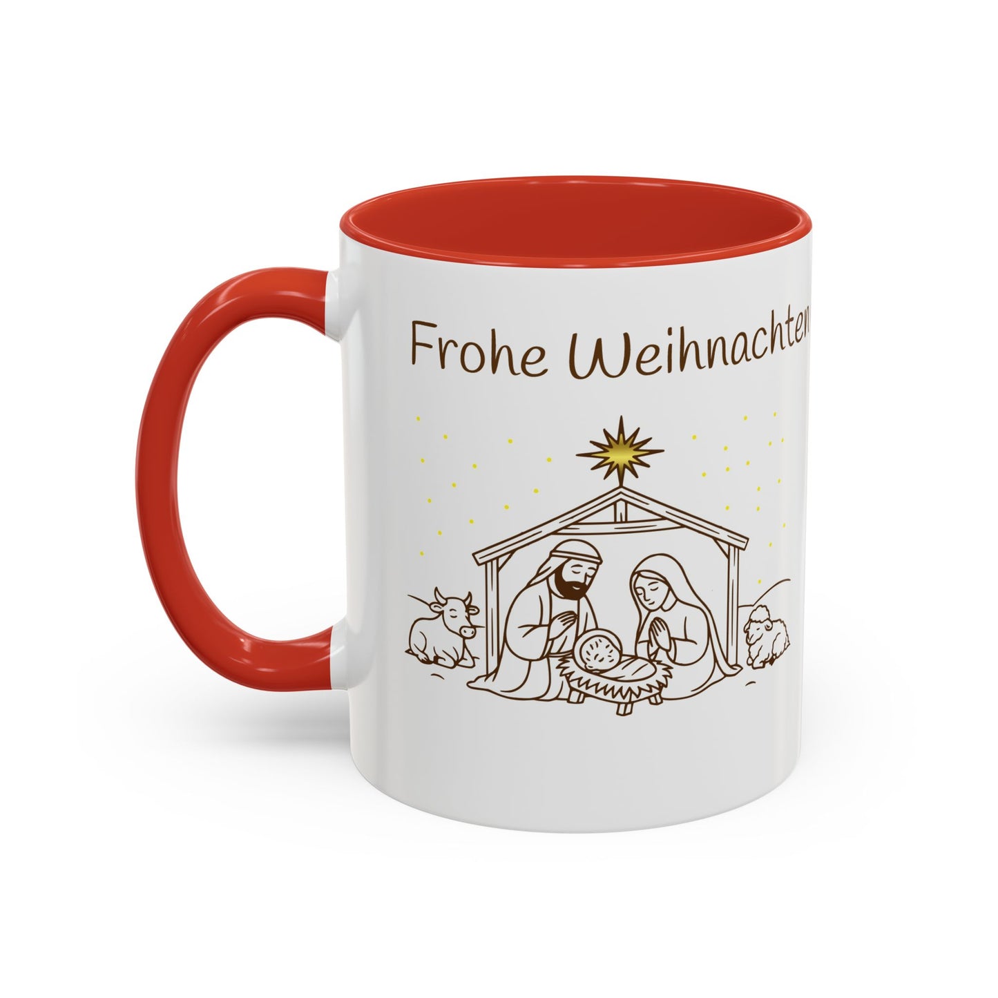 Frohe Weihnachten Accent Coffee Mug