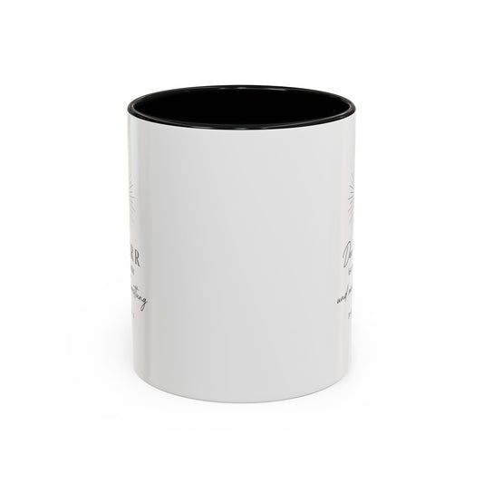 Accent Coffee Mug — "Der HERR ist mein Licht" Psalm 27:1 Christian Sunlight Design