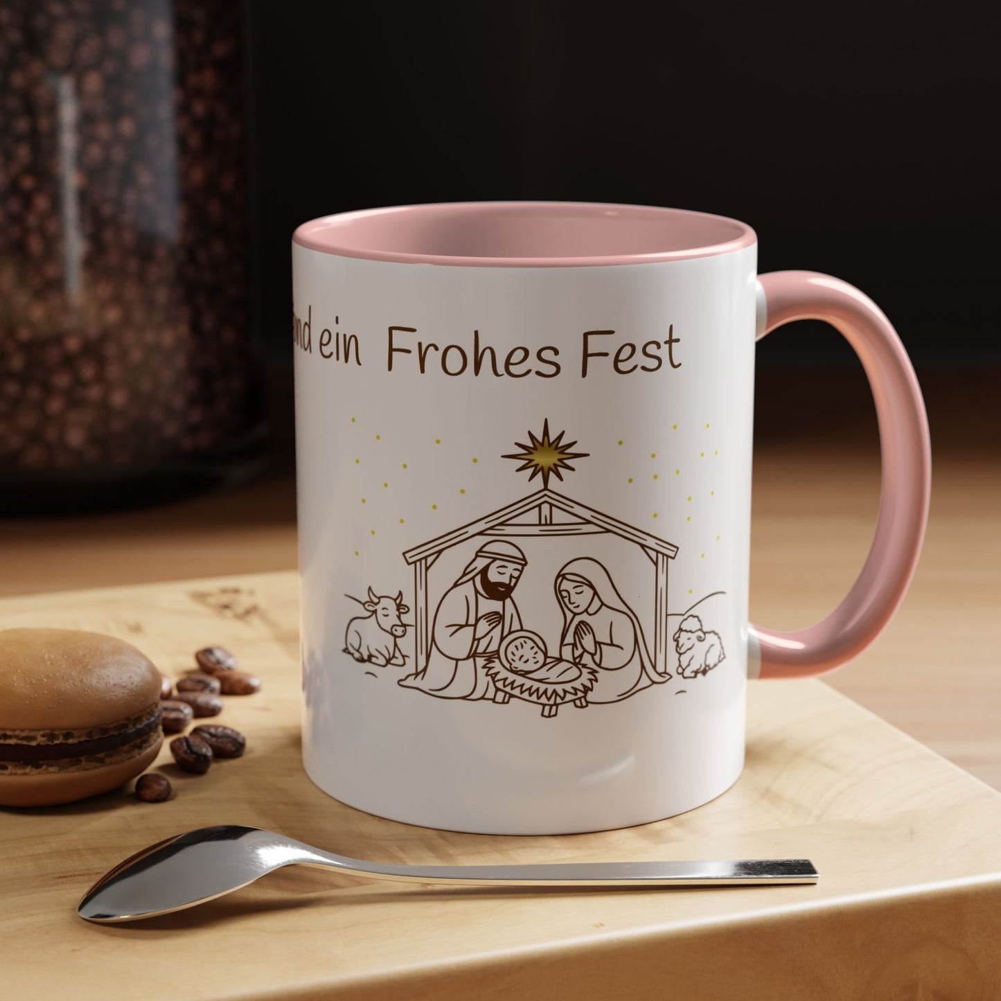 Frohe Weihnachten Accent Coffee Mug