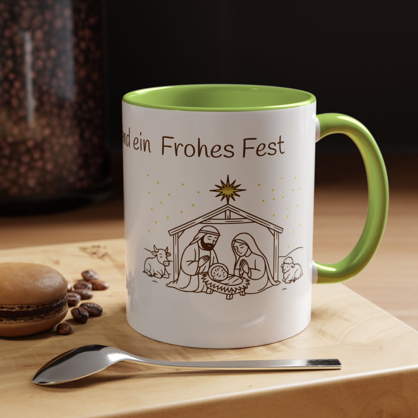 Frohe Weihnachten Accent Coffee Mug