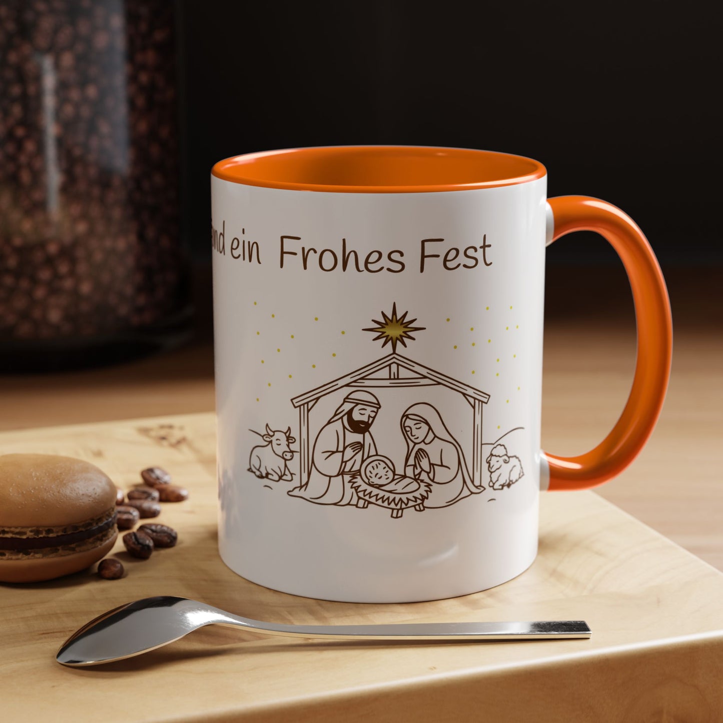 Frohe Weihnachten Accent Coffee Mug