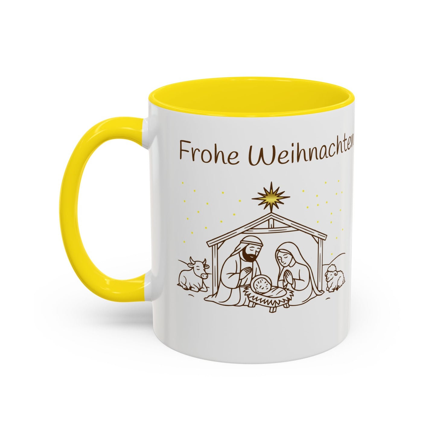 Frohe Weihnachten Accent Coffee Mug