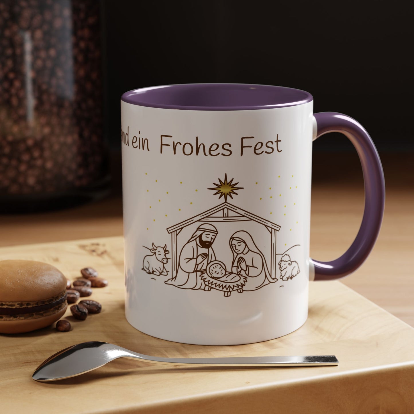 Frohe Weihnachten Accent Coffee Mug