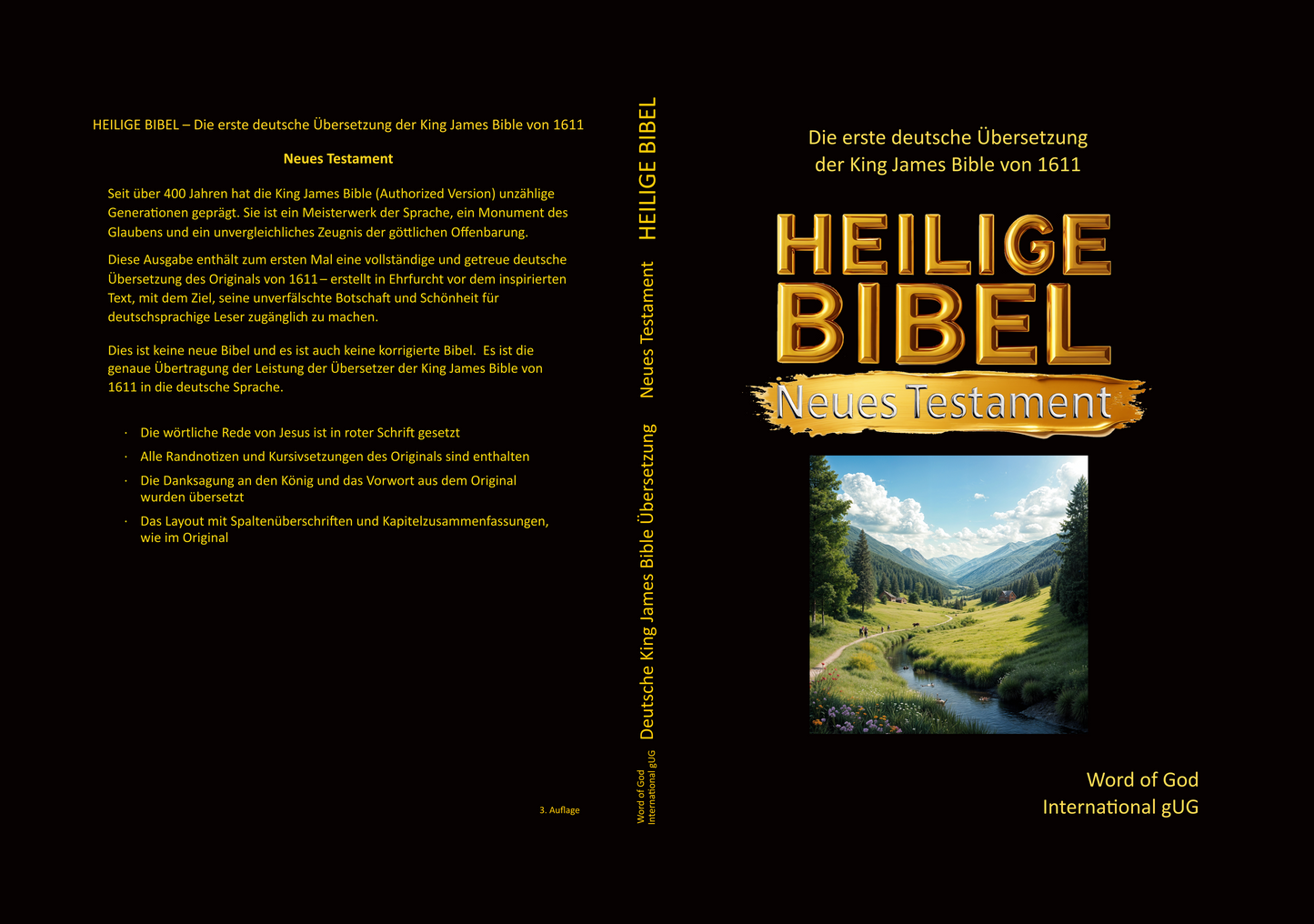 HEILIGE BIBEL - Neues Testament - Deutsche King James Bible Softcover 22cm x 15,5 cm
