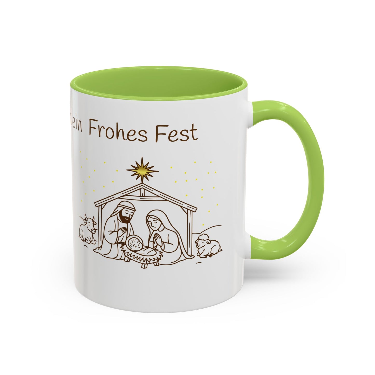 Frohe Weihnachten Accent Coffee Mug
