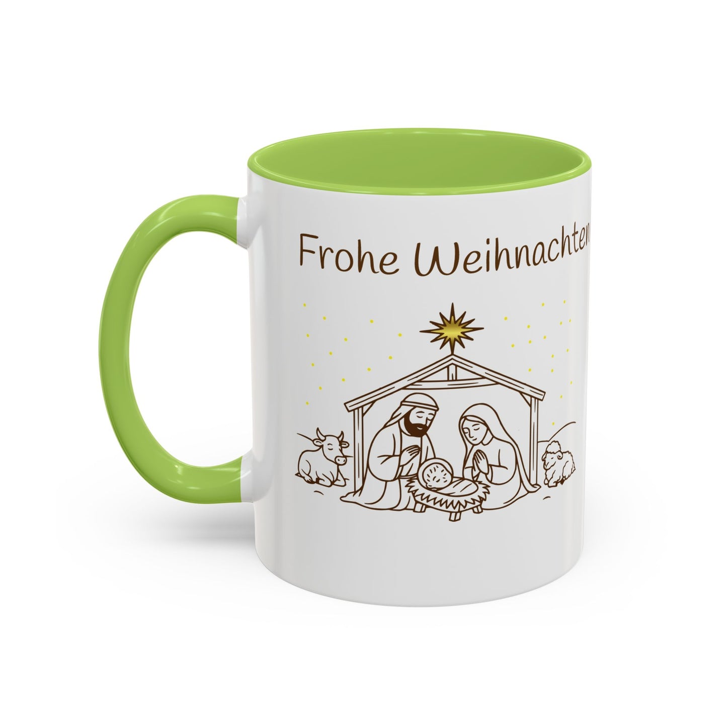 Frohe Weihnachten Accent Coffee Mug