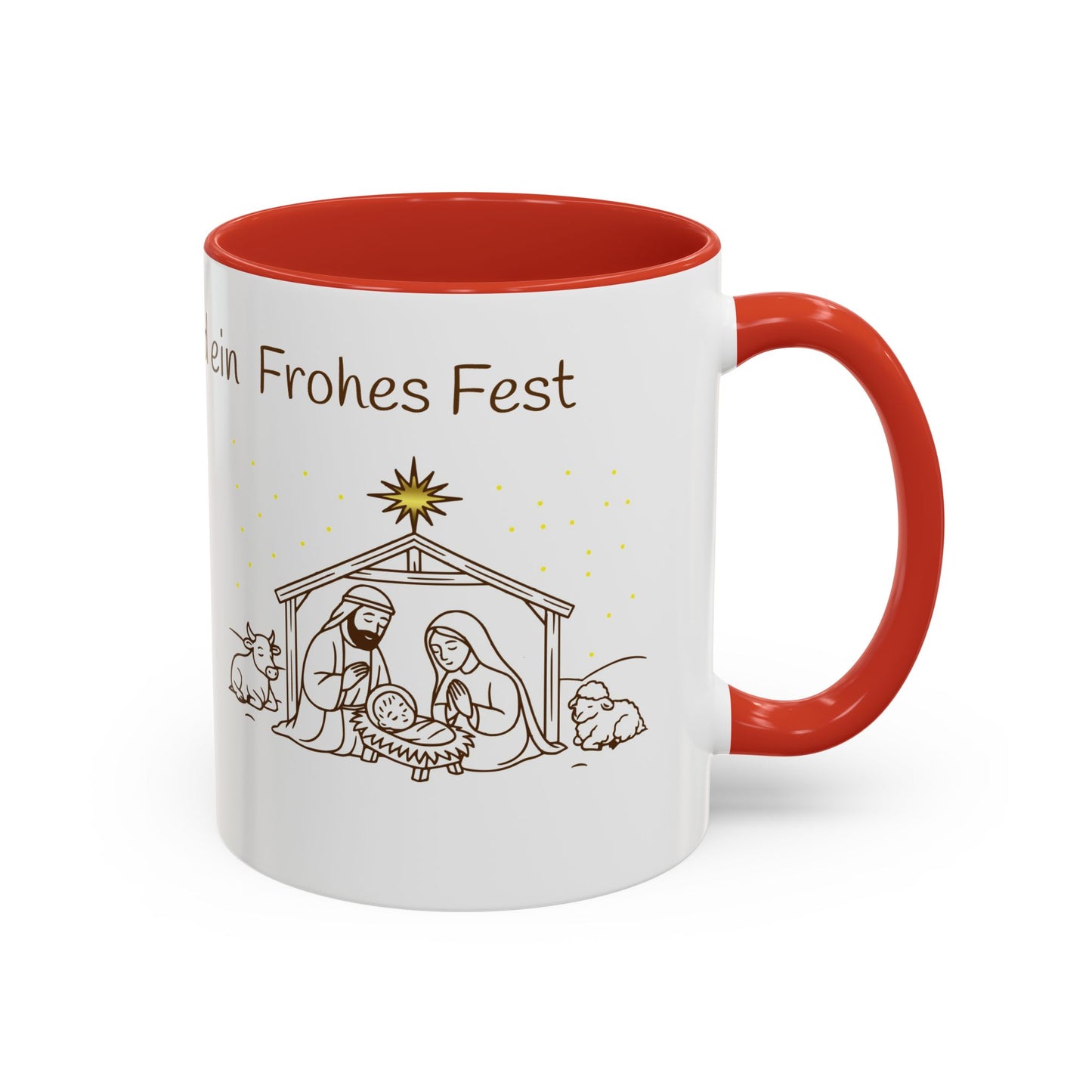 Frohe Weihnachten Accent Coffee Mug