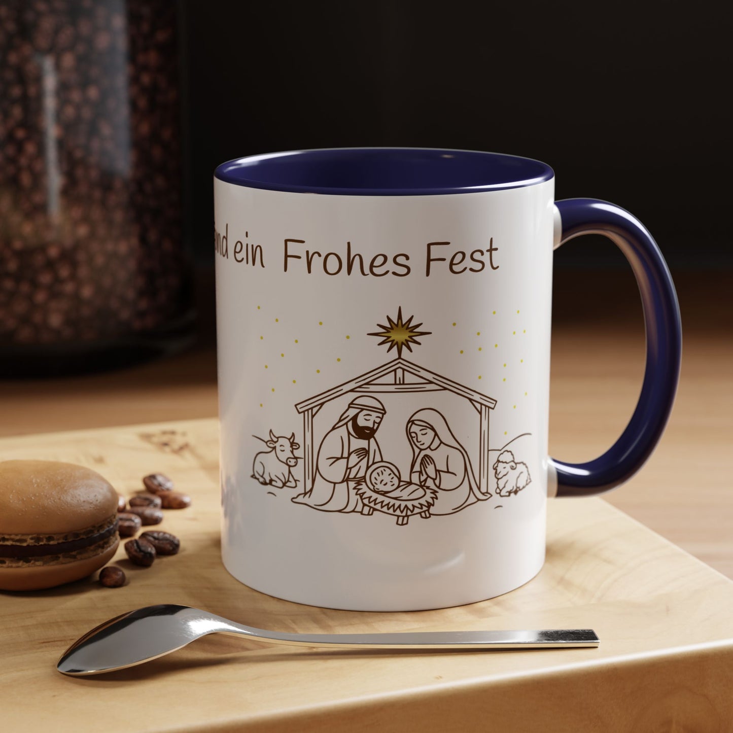 Frohe Weihnachten Accent Coffee Mug