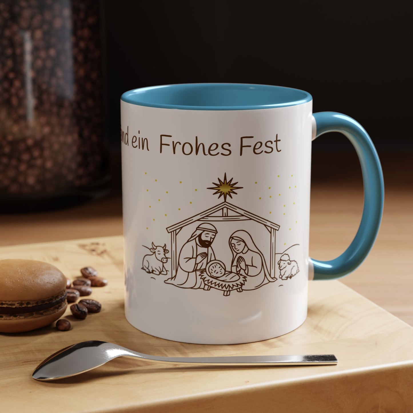 Frohe Weihnachten Accent Coffee Mug
