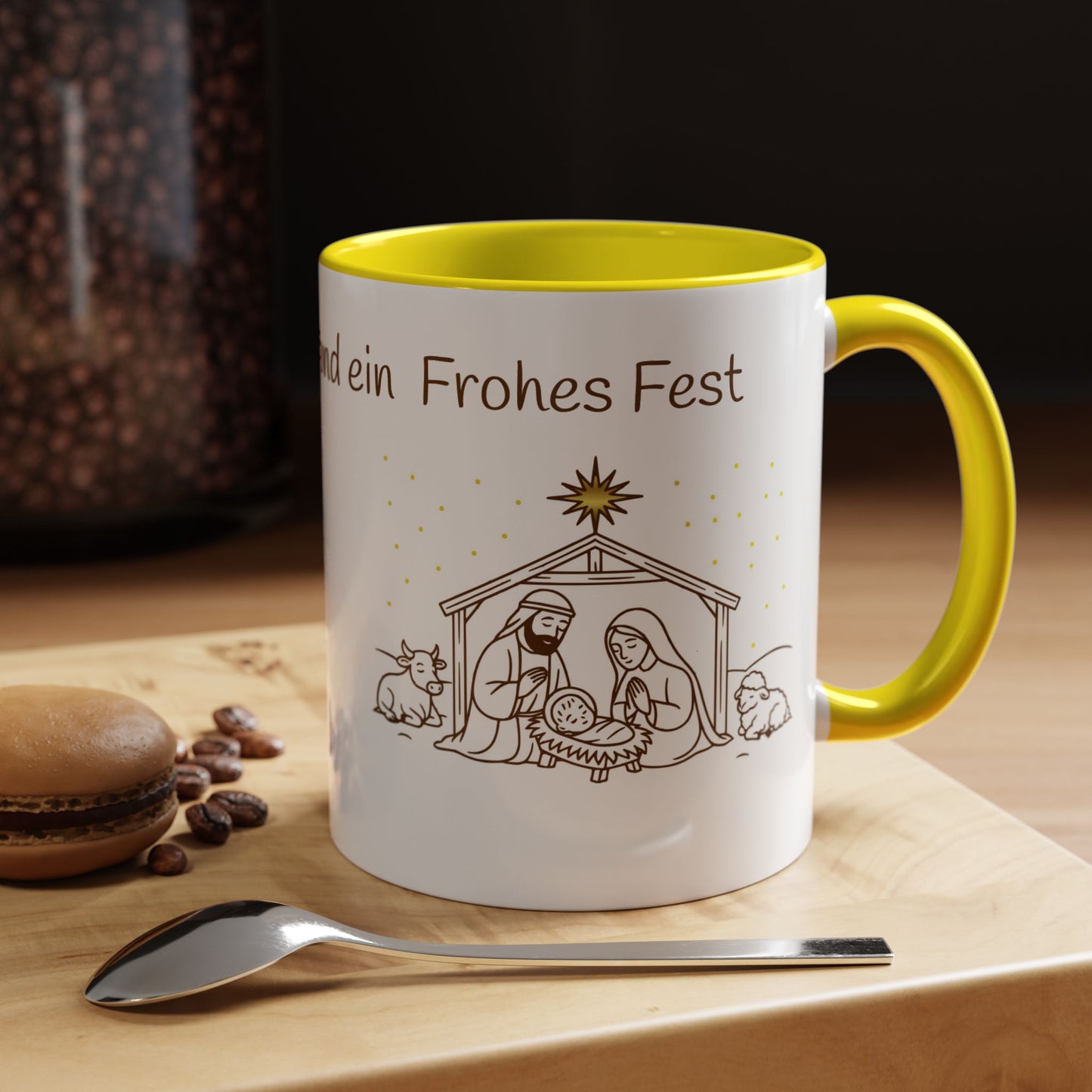 Frohe Weihnachten Accent Coffee Mug