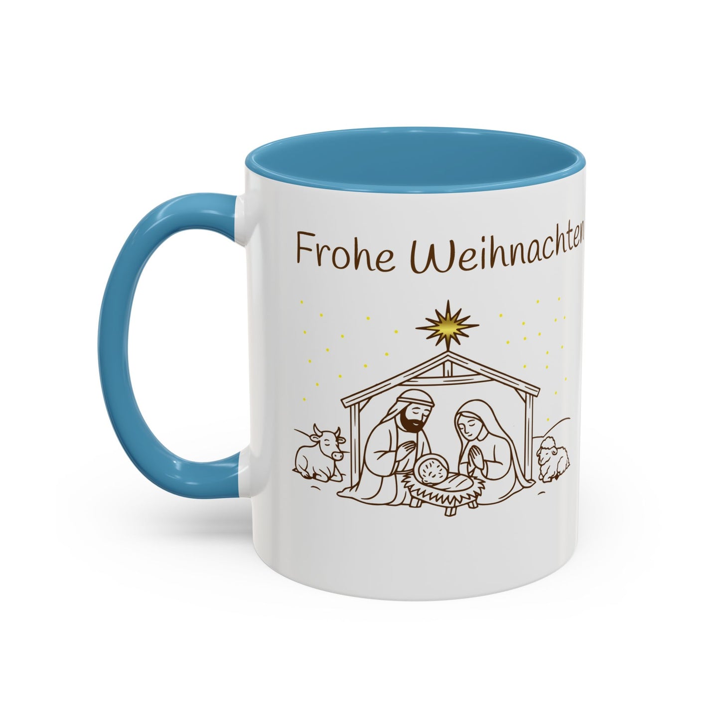 Frohe Weihnachten Accent Coffee Mug